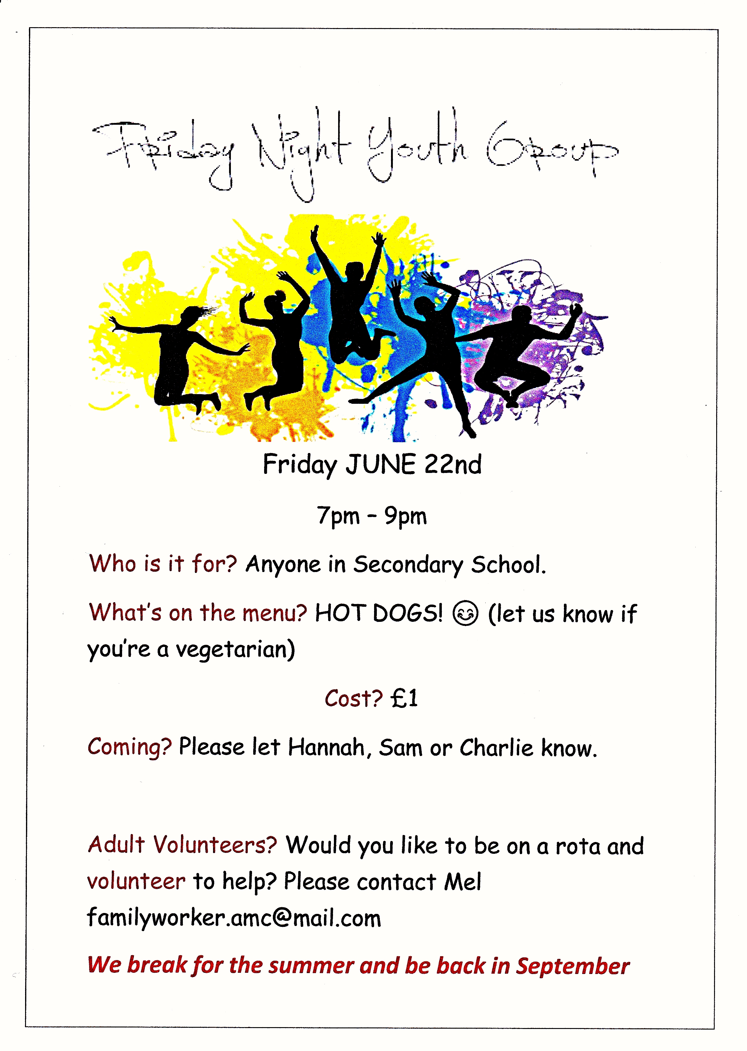 Friday Youth Group AMC
