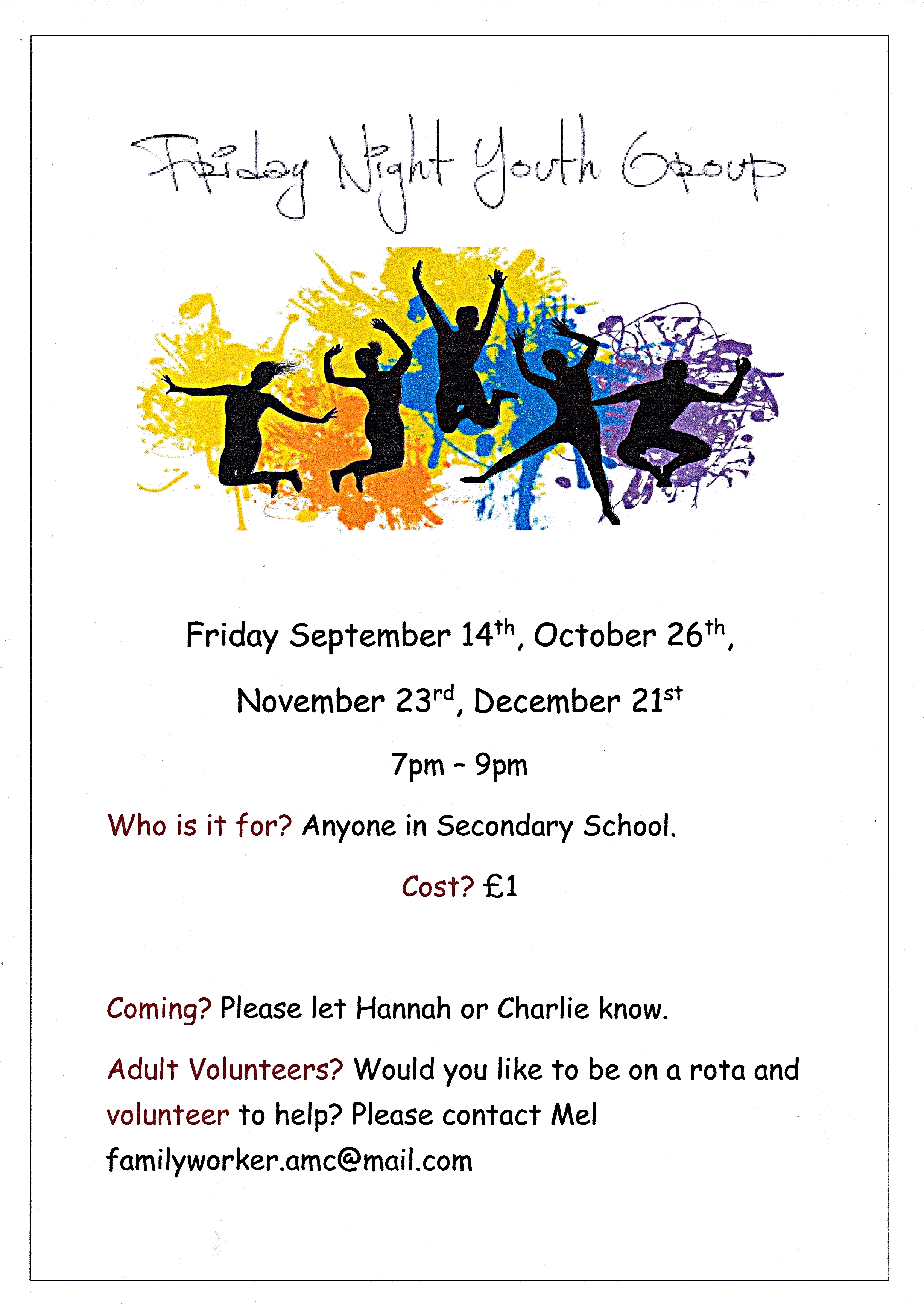 Friday youth group