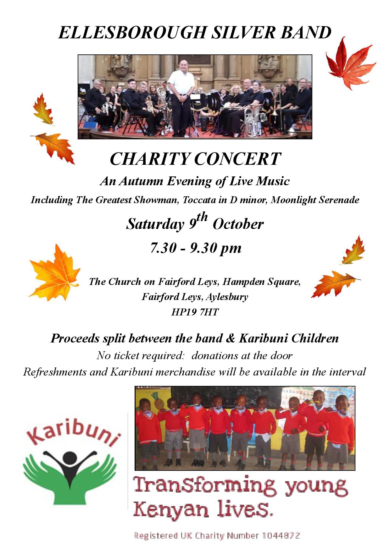 Karibuni Concert poster 2021