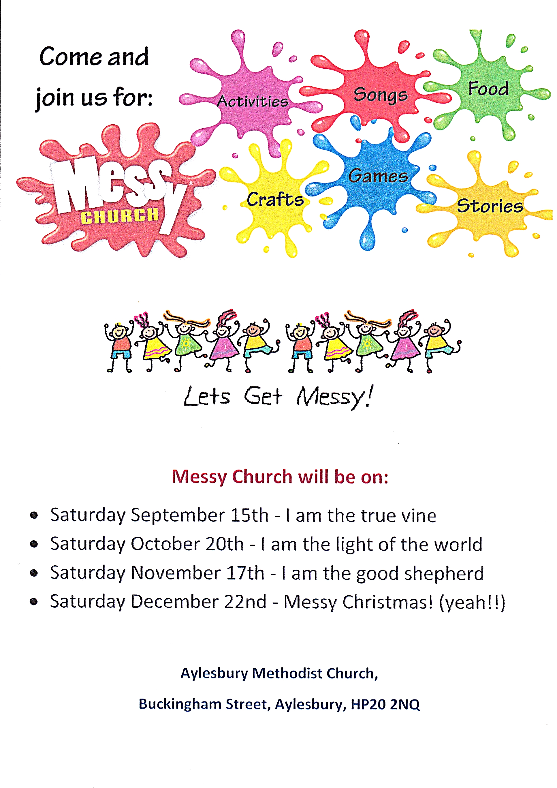 Messy Church sept-Dec 18